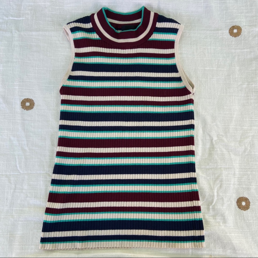 striped long muscle t